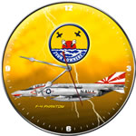 US Navy F-4 Phantom USS Coral Sea Collectible Wall Clock